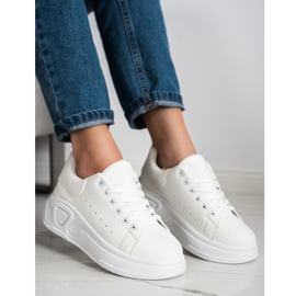 SHELOVET Sneakers in ecopelle alla moda bianco 1