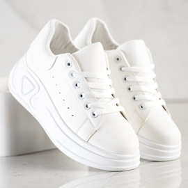 SHELOVET Sneakers in ecopelle alla moda bianco 2