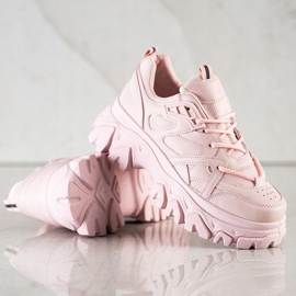 SHELOVET Scarpe da ginnastica rosa alla moda 1