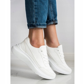 SHELOVET Sneakers classiche in ecopelle bianco 1