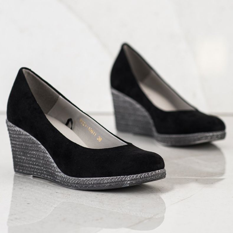 Décolleté VINCEZA in camoscio nero 1