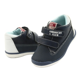 American Club Scarpe sportive americane per velcro gc12 blu navy 4