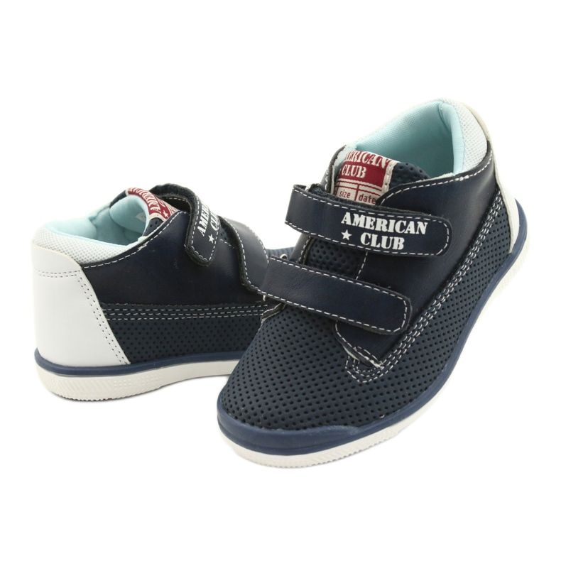 American Club Scarpe sportive americane per velcro gc12 blu navy 4