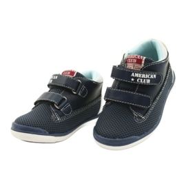 American Club Scarpe sportive americane per velcro gc12 blu navy 3