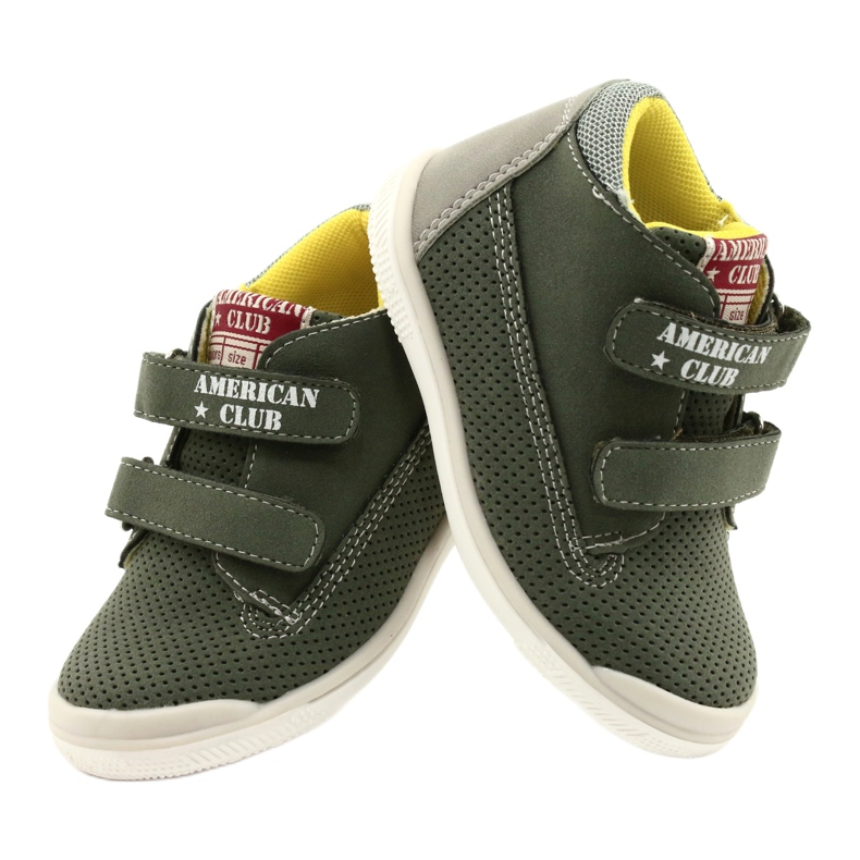American Club Scarpe Sportive Con Velcro GC12 Verde 4