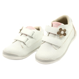 American Club Scarpe Sportive Con Velcro GC06/21 Bianche e Oro bianca 2