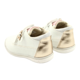 American Club Scarpe Sportive Con Velcro GC06/21 Bianche e Oro bianco 5