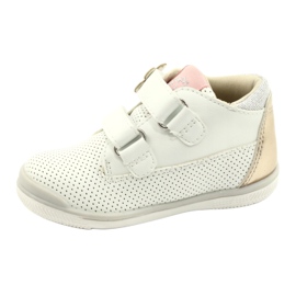 American Club Scarpe Sportive Con Velcro GC06/21 Bianche e Oro bianca 1