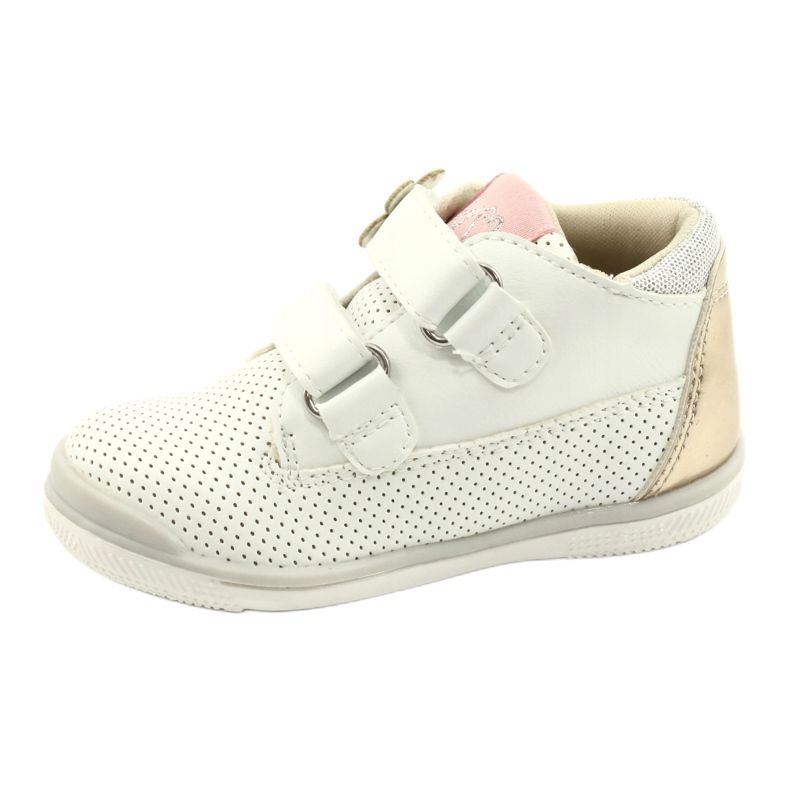 American Club Scarpe Sportive Con Velcro GC06/21 Bianche e Oro bianco 1