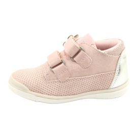 American Club Scarpe Sportive Con Velcro GC06/21 Rosa-Argento 1