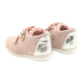 American Club Scarpe Sportive Con Velcro GC06/21 Rosa-Argento 5