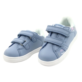 American Club Scarpe con velcro ES22 / 21 blu argento 2