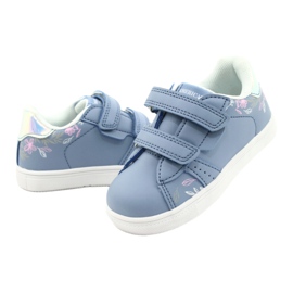 American Club Scarpe con velcro ES22 / 21 blu argento 3