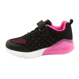 American Club Scarpe Sportive Bambina Con Velcro RL12/21 Nere nero rosa 1