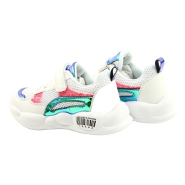 American Club Scarpe sportive alografiche alla moda ES23/21 bianche bianca 5