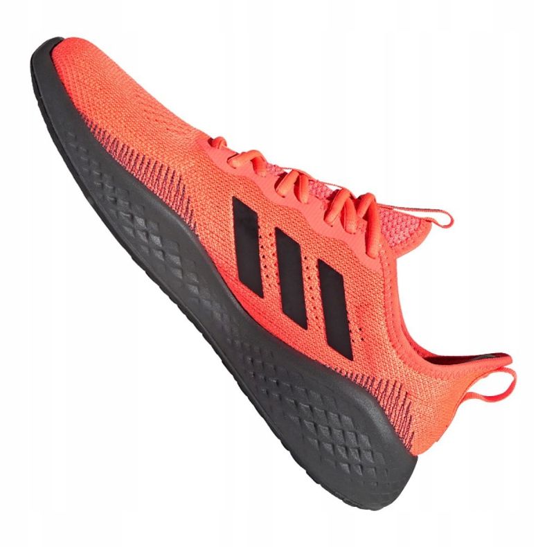 Scarpe da corsa adidas Fluidflow M EG3664 nero arancia 2