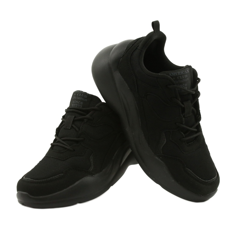 American Club Scarpe sportive nere su suola EVA WT39 nero 4