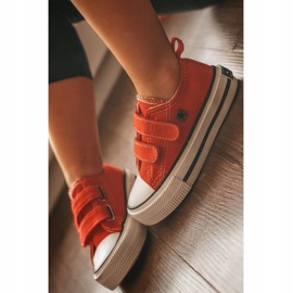 Sneakers Basse Bambini Con Velcro Big Star HH374098 Rosse rosso rosso 2