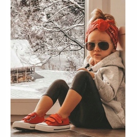 Sneakers Basse Bambini Con Velcro Big Star HH374098 Rosse rosso rosso 1