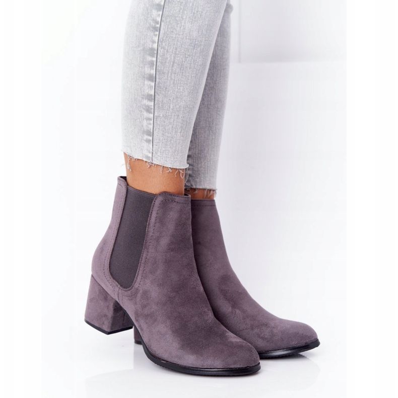 PJ1 Stivali caldi da donna Stivali Jodhpur Grigio Juliette 2
