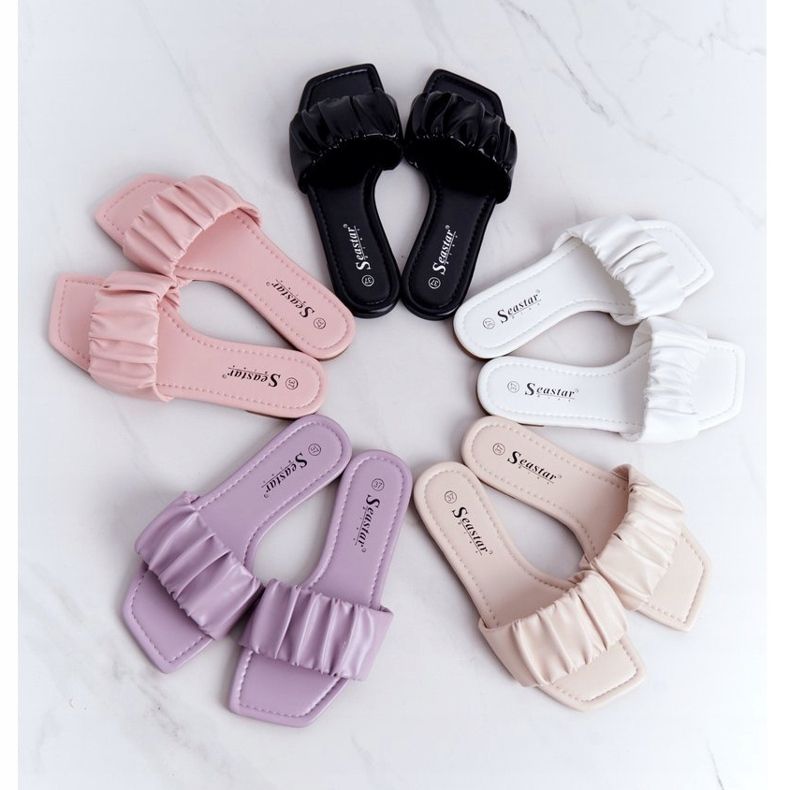 PS1 Pantofole bianche classiche da donna che sembrano belle bianca 2