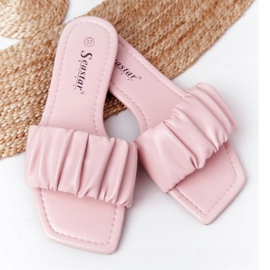 PS1 Pantofole rosa classiche da donna che sembrano belle 1