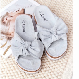 PS1 Pantofole sulla piattaforma blu così comoda 1