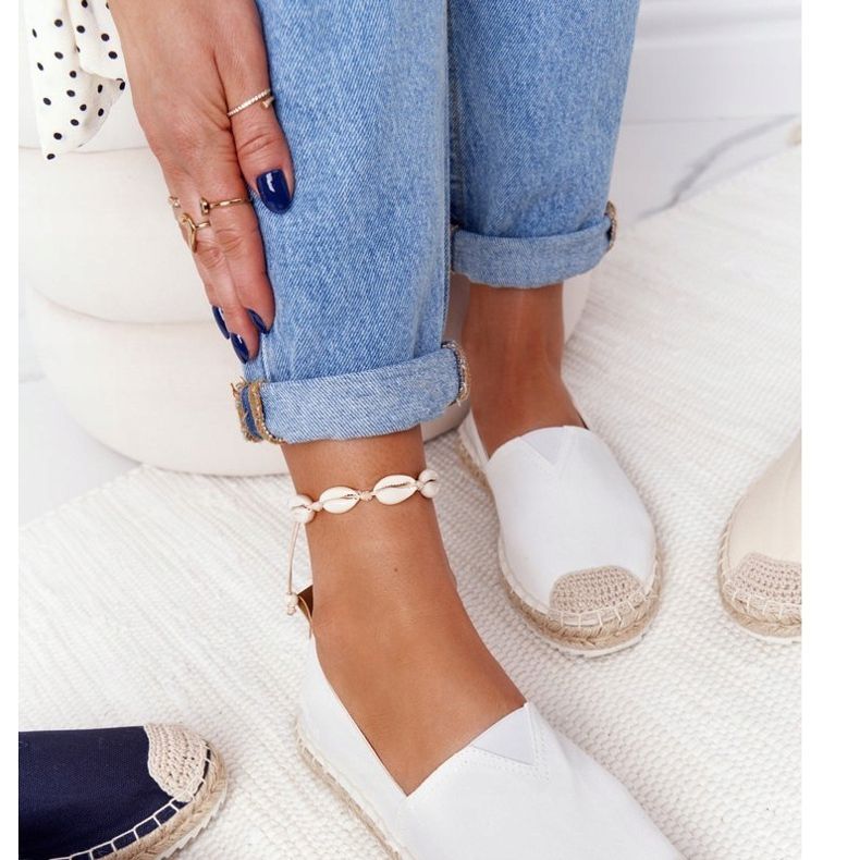 Espadrillas su suola intrecciata Big Star HH274493 Bianco bianca 2
