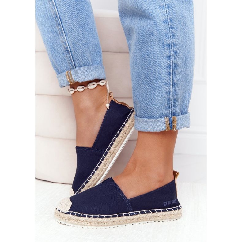 Espadrillas su suola intrecciata Big Star HH274500 Navy Blue 2