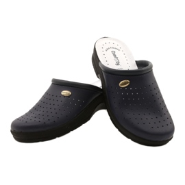 Pantofole Pelle Comfooty Alessia Navy Blue 3