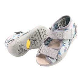 Scarpe per bambini gialle Befado 342P025 grigio 3
