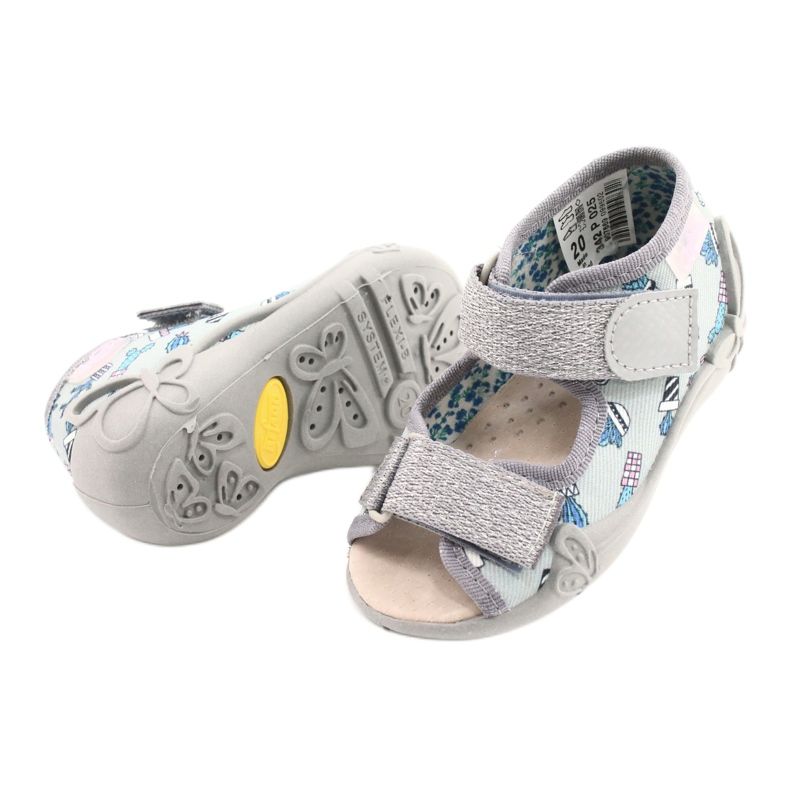 Scarpe per bambini gialle Befado 342P025 grigio 3
