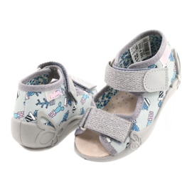 Scarpe per bambini gialle Befado 342P025 grigio 4
