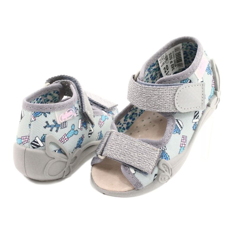 Scarpe per bambini gialle Befado 342P025 grigio 4