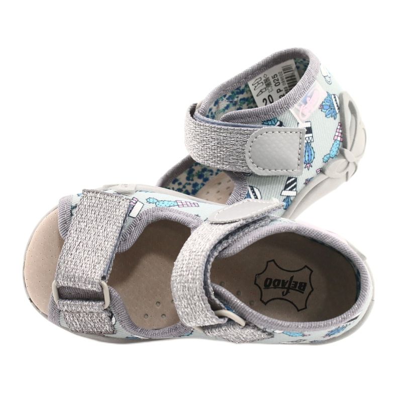 Scarpe per bambini gialle Befado 342P025 grigio 5