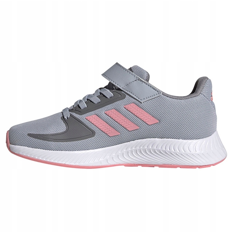 Adidas Runfalcon 2.0 C scarpe bambino grigio-rosa FZ0111 1