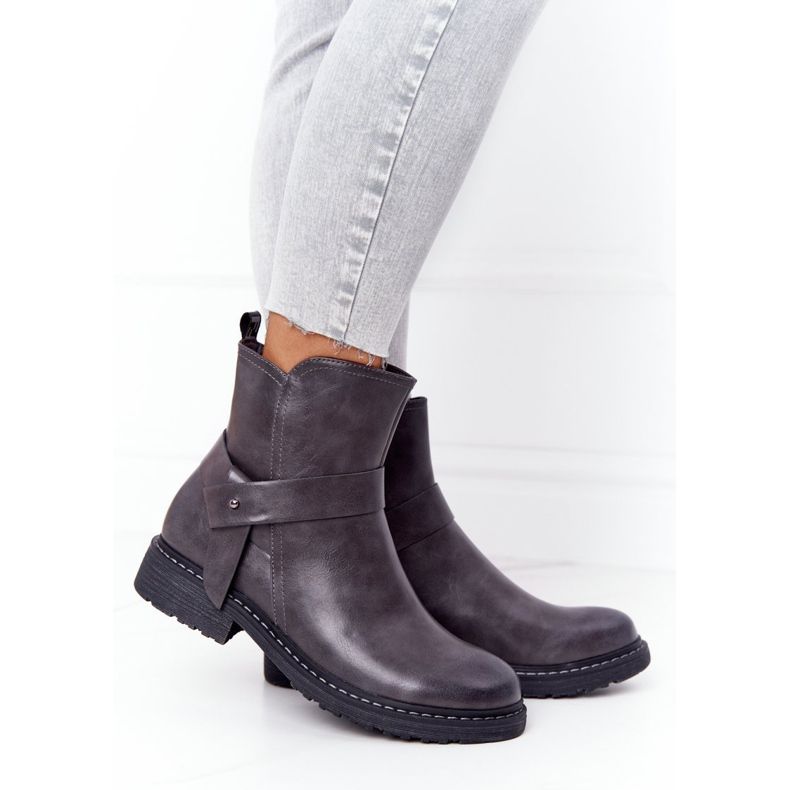 PJ1 Stivali caldi da donna Workers Grigio Alivia 2