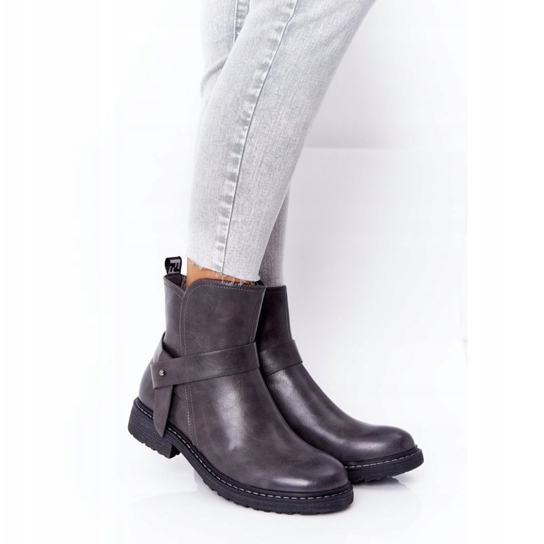 PJ1 Stivali caldi da donna Workers Grigio Alivia 1