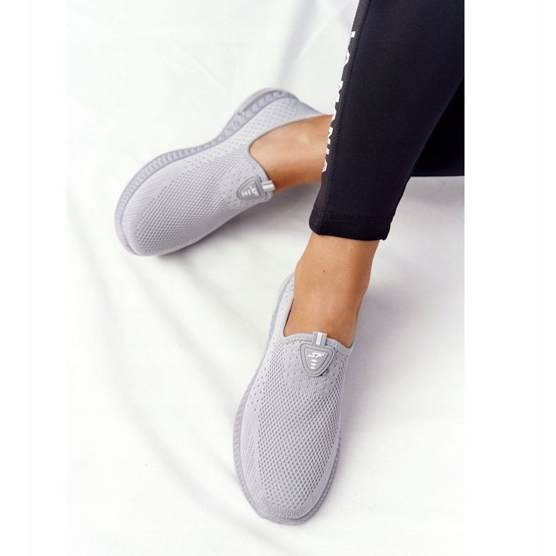 PS1 Scarpe Sportive Donna Slip-on Grigie Be Stretchy grigio 1