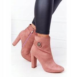 Stivali classici su un post Lu Boo Pink rosa 1