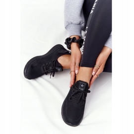Scarpe sportive nere da donna slip-on nero 2