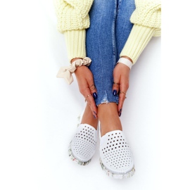 Scarpe in pelle traforata Maciejka Bianco 03512B-11 bianca multicolore 1