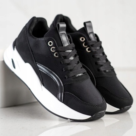 SHELOVET Sneakers classiche sulla piattaforma nero 1