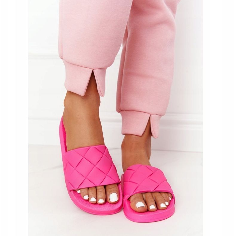 PS1 Pantofole in gomma da donna Fucsia Let's Swim rosa 1