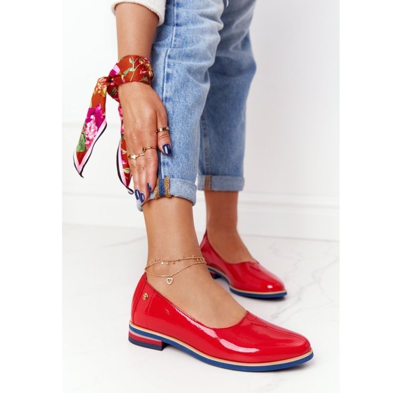 Scarpe in Pelle Laccata Maciejka 05035-08 Rosso 2