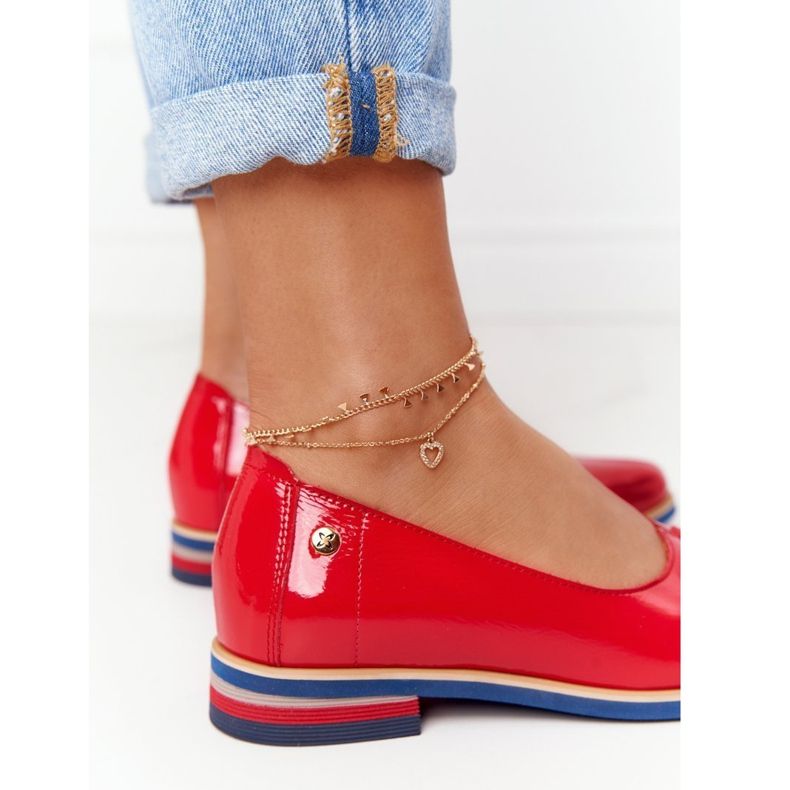 Scarpe in Pelle Laccata Maciejka 05035-08 Rosso 1