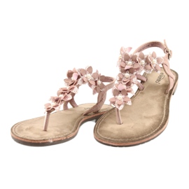 Evento Sandali da donna con perla 20SD35-1811 rosa 1