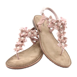 Evento Sandali da donna con perla 20SD35-1811 rosa 2