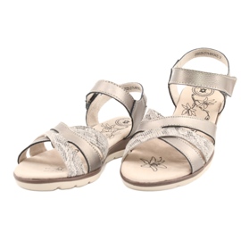 Evento Comodi sandali in pelle 20SD20-2174 Bronzo beige marrone multicolore 1