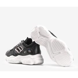 Sneakers nere con suola spessa Annette nero 2